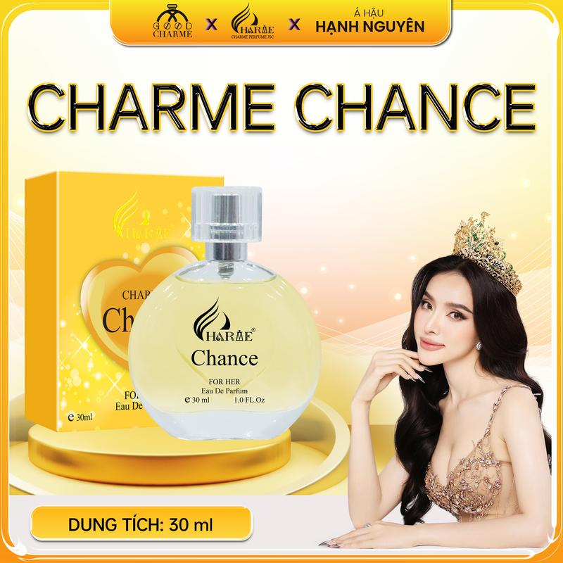  CHARME PERFUME Nước Hoa Nữ Charme Chance 30ml Mùi Hương Nữ Tính Ngọt Ngào Tươi Mát Phong Cách Gợi Cảm Lâu 7-12 Giờ 