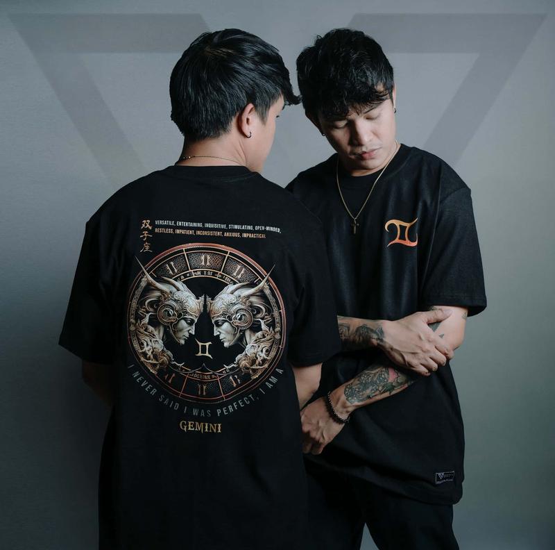Kaos Zodiak terbaru, gaya streetwear, modis dan trendi, bahan katun, unisex untuk pria dan wanita. 2
