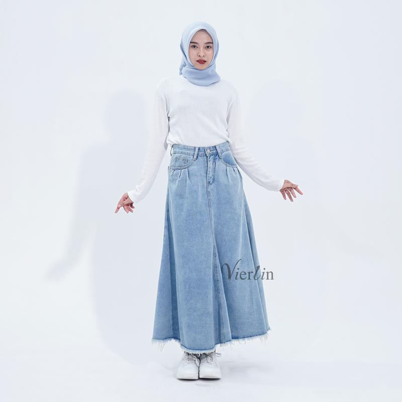 VIERLIN - Jeans 1955 - ROK JEANS HIGH WAIST 1