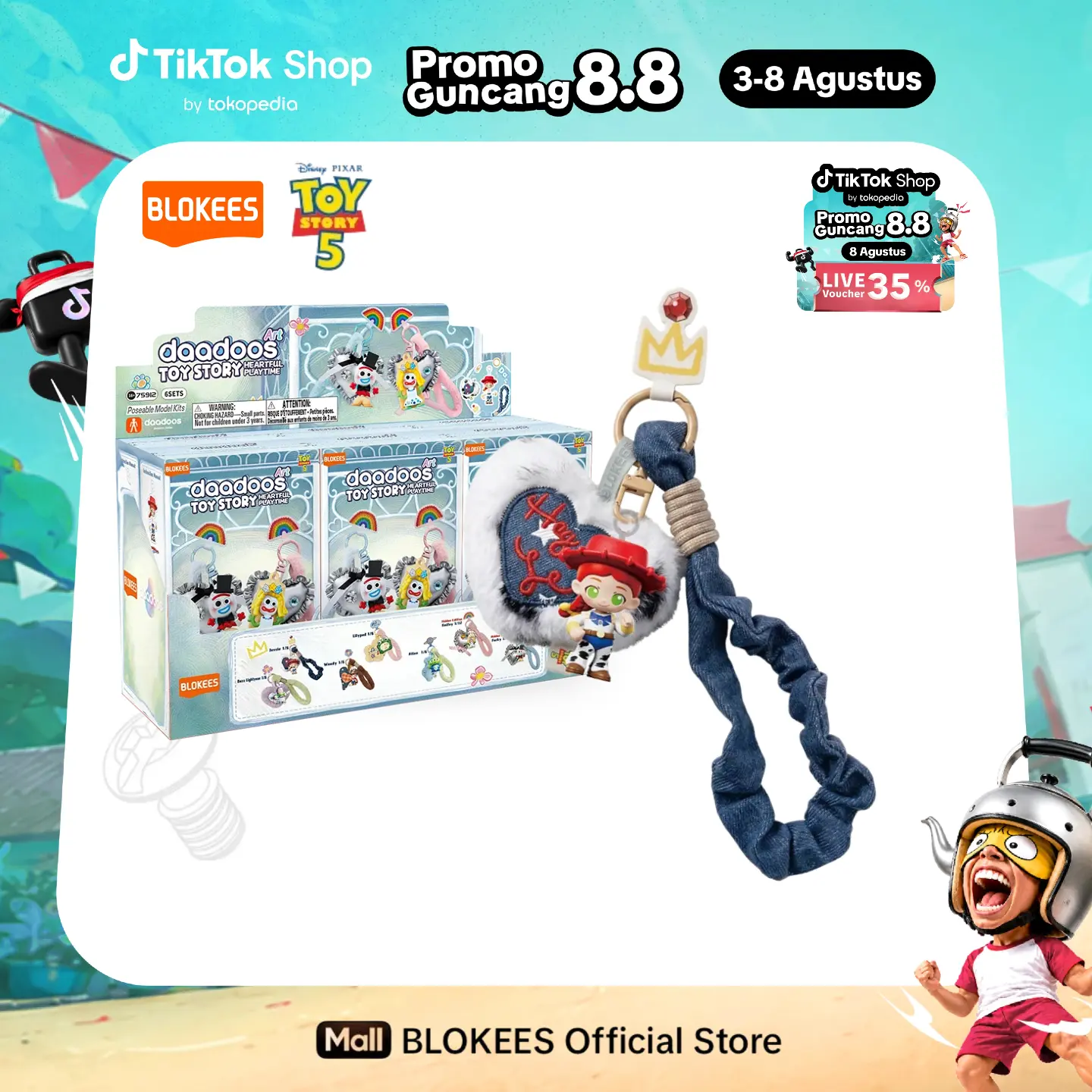 Blokees Toy Story daadoos Art 01 - Heartful Playtime