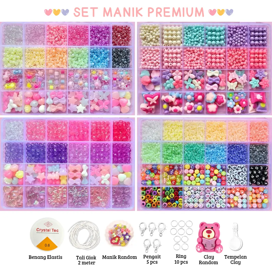 DIY Manik Manik Murah Lucu 1 Box - SM008