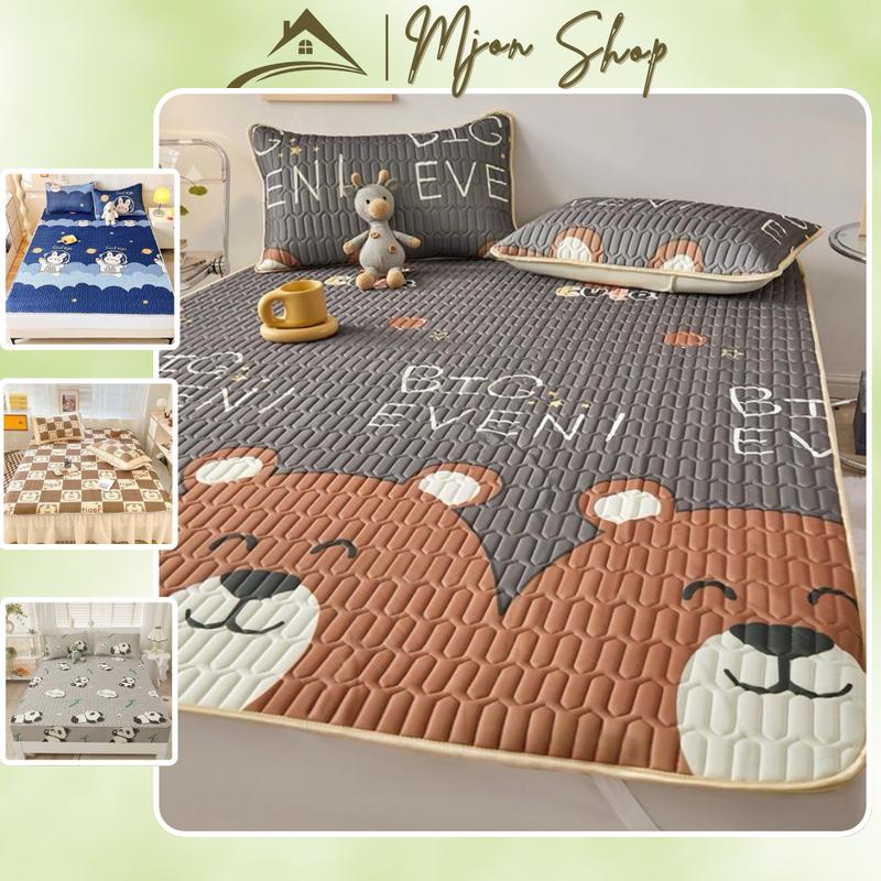 Chiếu Điều Hòa Tencel Latex – Mát Lạnh, Kèm 2 Vỏ Gối, Hàng Loại 1