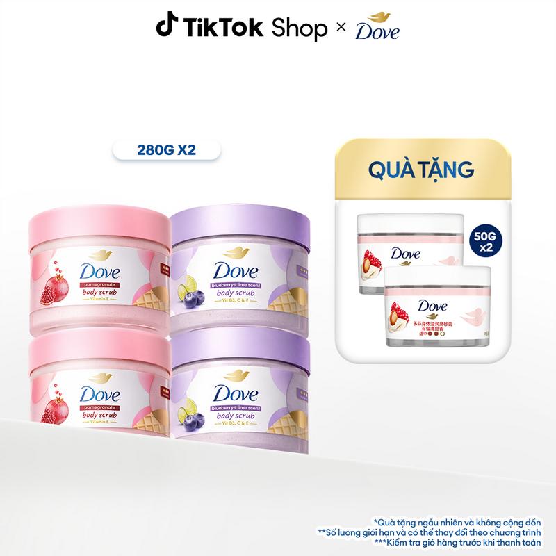 Combo 2 Tẩy tế bào chết cơ thể Dove 280g