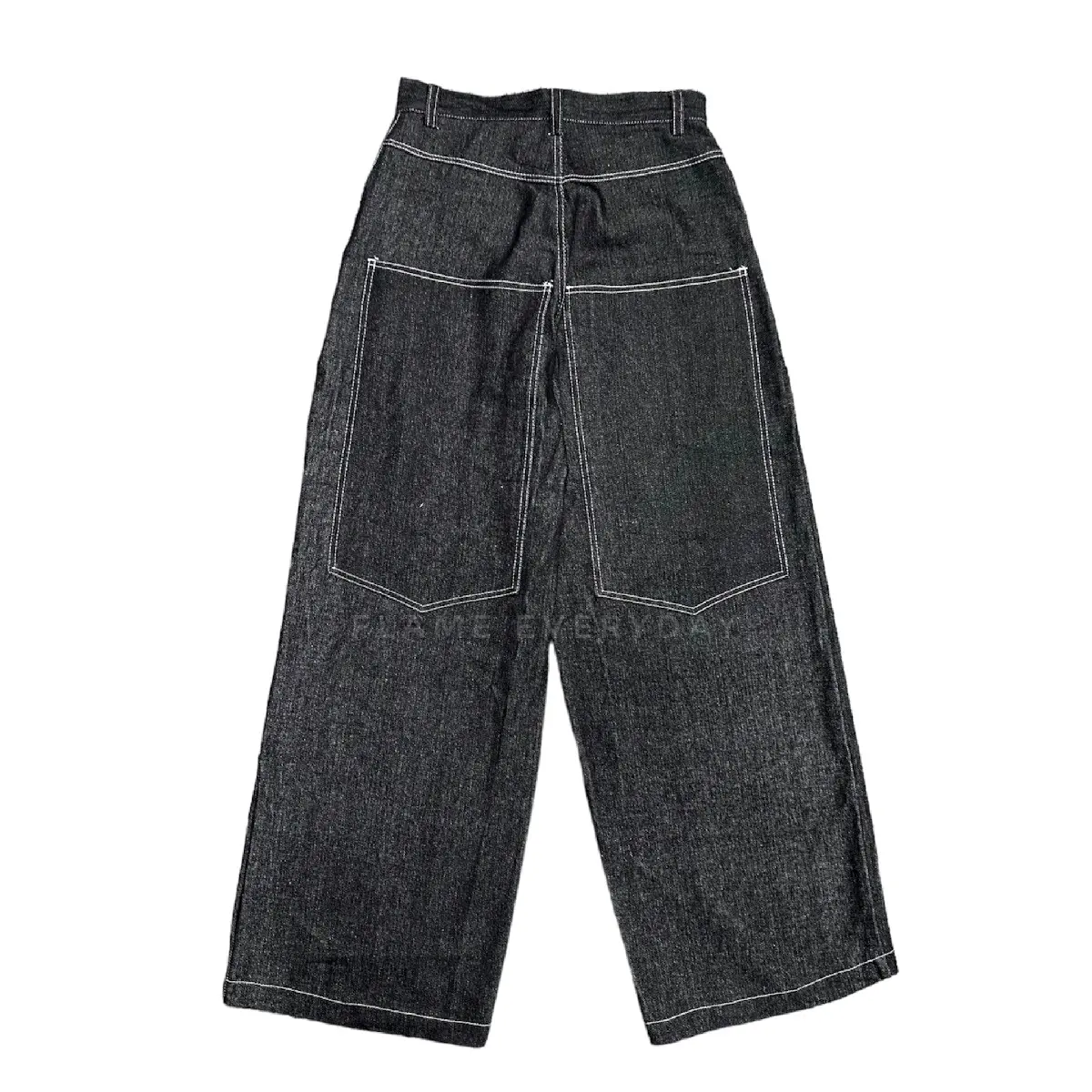 Flame Everyday Celana Denim Y2K Big Pocket V2 Wideleg Oversize Jeans Kantong Panjang