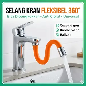 Selang Kran Fleksibel 360° 30cm Universal | Extension Kran Air Anti Ciprat | Mudah Pasang