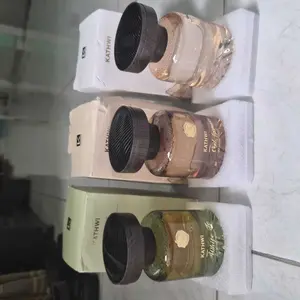 KATHWI Mountain Forest Car Fragrance, No. 5, White Tea, Qud Wood Balm, aroma tahan lama dan menyenangkan, pengharum mobil mewah terbaru 180g