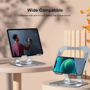 Holder Stand Tablet Breacket Lipat Desktop 360 Degree Rotatable Hight Quality