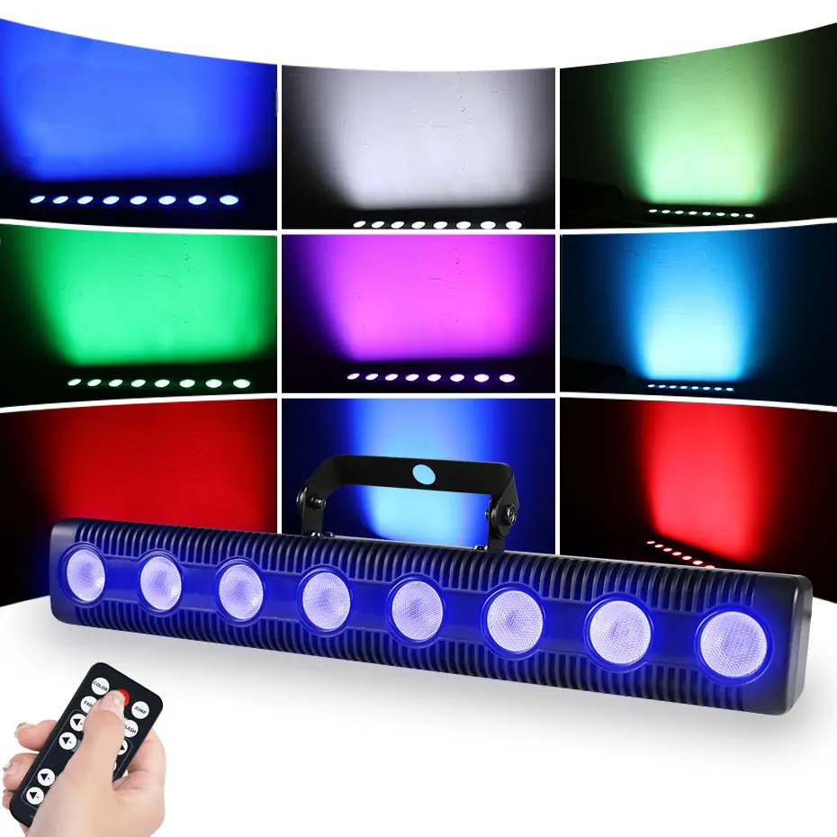 Lampu Sorot LED Panggung RGBW DMX512 45 W Dengan Remote Kontrol Stage Light Party Event Dekorasi Acara Kipas Pendingin Cahaya Merata Praktis Awet Terbaru Hemat Alan Lover
