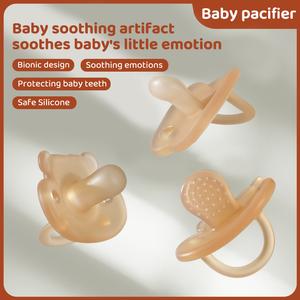 Comber Breast-like Natural Feel Pacifier Self-Sterilizing Anti-Colic Ventilated Airflow Pacifier BPA-Free Soft Silicone Easy Grip Baby Pacifier With Air Holes
