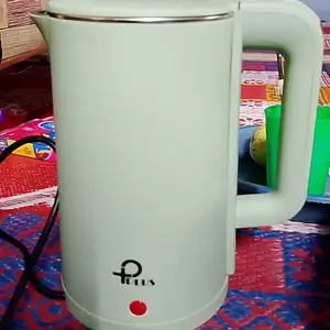 PPLUS Teko Listrik Pemanas Air Water Heater Stainless Steel Boiling Water 2.3L Food Grade Teko Listrik Warna Putih & Hijau 600W