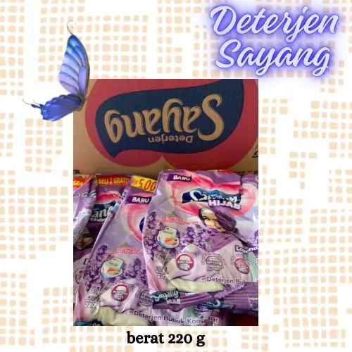 DETERJEN SAYANG ISI 3 PCS X 220 GRAM PROMO PAKET MURAH 2 GRATIS 1