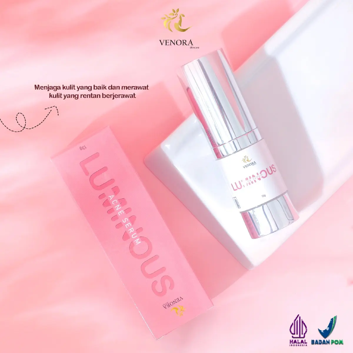 VENORA SKINCARE LOMINOUS ACNE SERUM JERAWAT