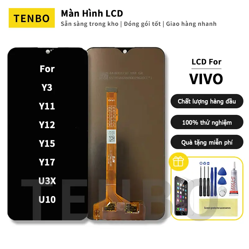 Thay thế lắp ráp màn hình hiển thị LCD, dành cho Vivo Y3, Y11, Y12, Y15, Y17, U3X, U10