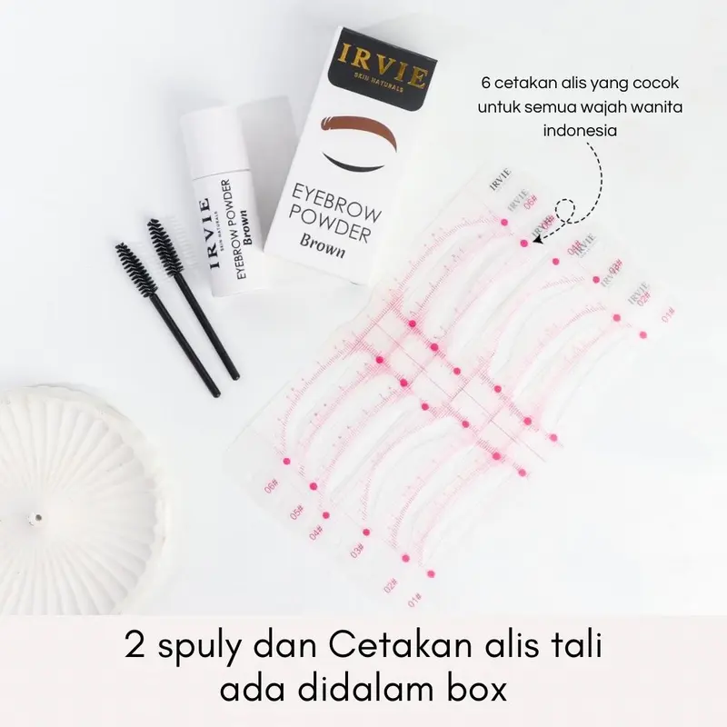 3in1 Eyebrow irvie BPOM Cetakan alis tali Free Concealer 1