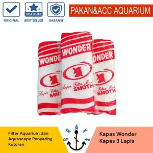 KAPAS BUSA FILTER PENYARING AQUARIUM KAPAS 3 LAPIS