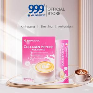 Serbuk Probiotik, 9 YOUNG-BASIC, 1 Kotak Mengandungi 2g x 10 Sachet (≥100 bilion CFU / kotak), Dengan Probiotik Khusus Wanita, Ekstrak Kopi Hitam + Kolagen + Postbiotik, Menyokong Penghadaman, Menyuburkan Kulit supplement  whitening