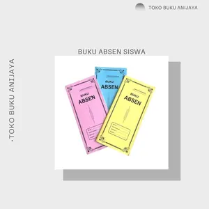 BUKU ABSEN SISWA 1 PACK ISI 50 PCS 25 PCS DAN 1PCS Paper Stationery