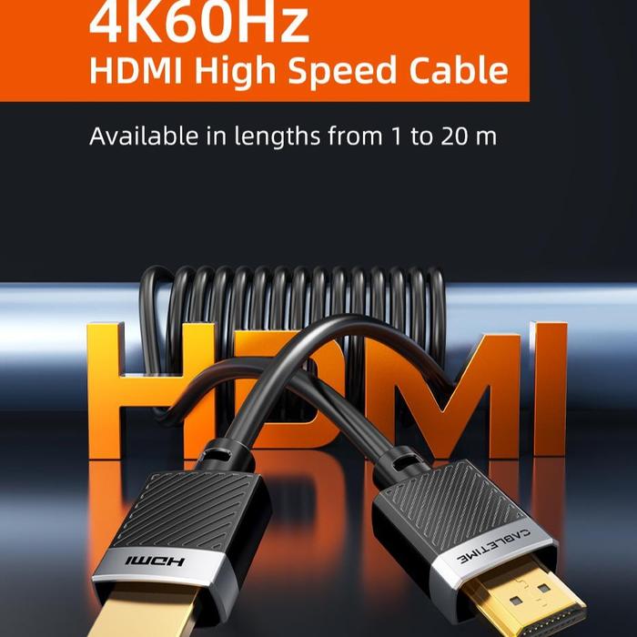 Gambar Kabel HDMI Male to Male 2.0 Ultra HD 4K 60Hz UHD 1080p HDR ARC High Speed 18Gbps Exclusive Series - 1M dari XLink Surabaya Kota Surabaya Tokopedia