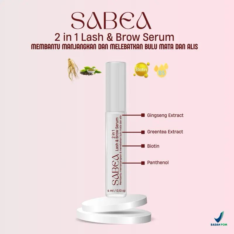 Sabea 2 in 1 Lash and Brow Serum Penumbuh bulu mata dan alis 2