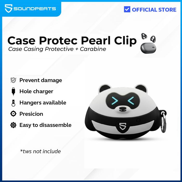 Gambar SoundPEATS Case Cover Transparent - Pearlclip Pro Protector - Transparent dari SoundPEATS Indonesia Kota Administrasi Jakarta Utara 5 Tokopedia