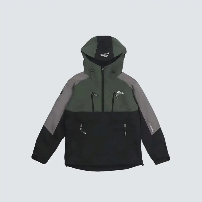 Jaket windbreaker tahan angin Windproof Auckland north adevnture Unisex Outdoor Waterproof Casual Outer Parasut Zipper Kerja Merah Nyaman Keren Motor Parka Distro Motif Semi Semi gus jaket  almamater 0
