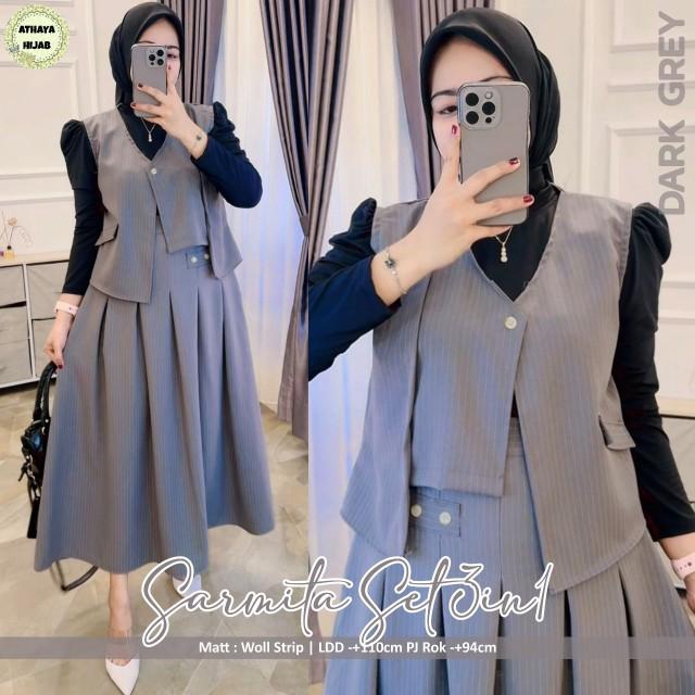 Product Introduction of Oneset Kekinian Premium Quality | Oneset Wanita 3in1 Kekinian | Baju Setelan Wanita Setelan Rok Casual 3