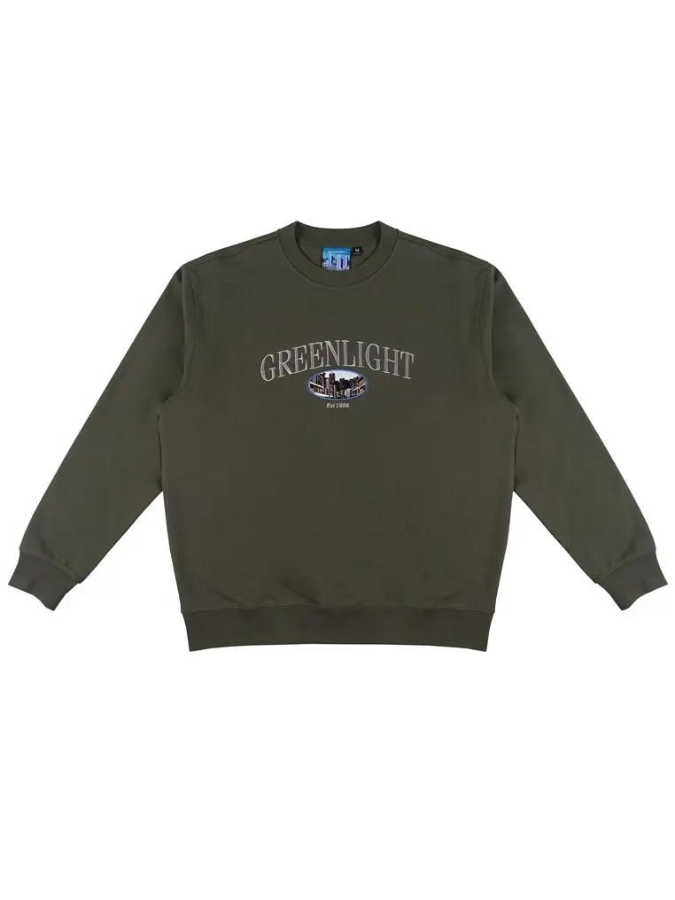 Greenlight Men's Jacket Script Crewneck Sweatshirt Regular Fit Dakota H191024
