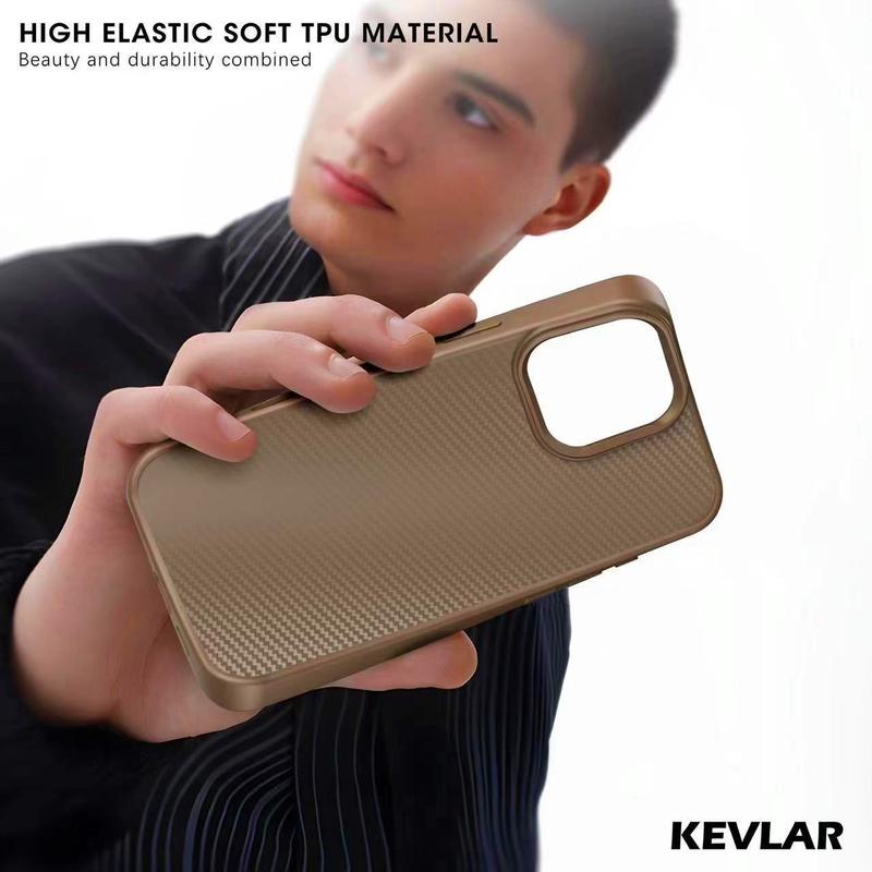KEVLAR PIXELS Softcase Premium Compatible untuk iP 11-16 Motif Carbon 6