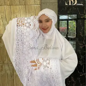 Mukena Dewasa Fatimah Renda Simpel Seroja Mewah  Berkualitas dan Terpercaya