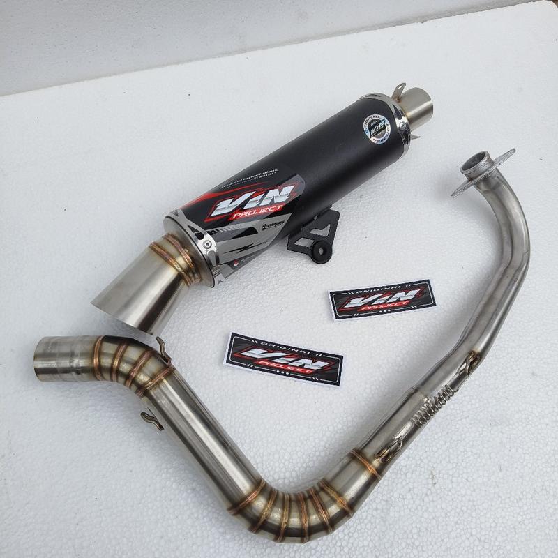 Product Introduction of Knalpot Samlong Original VIN PROJECT fullsistem saringan full dan bor inlet 38 vario 125/150 beat scoopy mio nmax aerox all matic engker 2