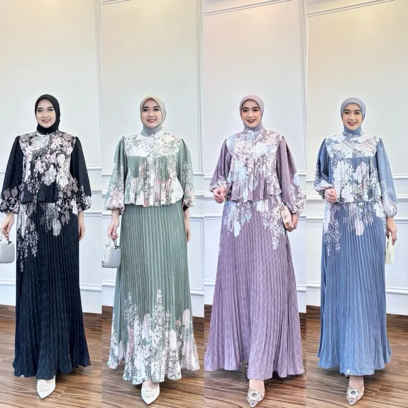 Loli Dress Gamis Wanita Mewah Muslim Pashmina