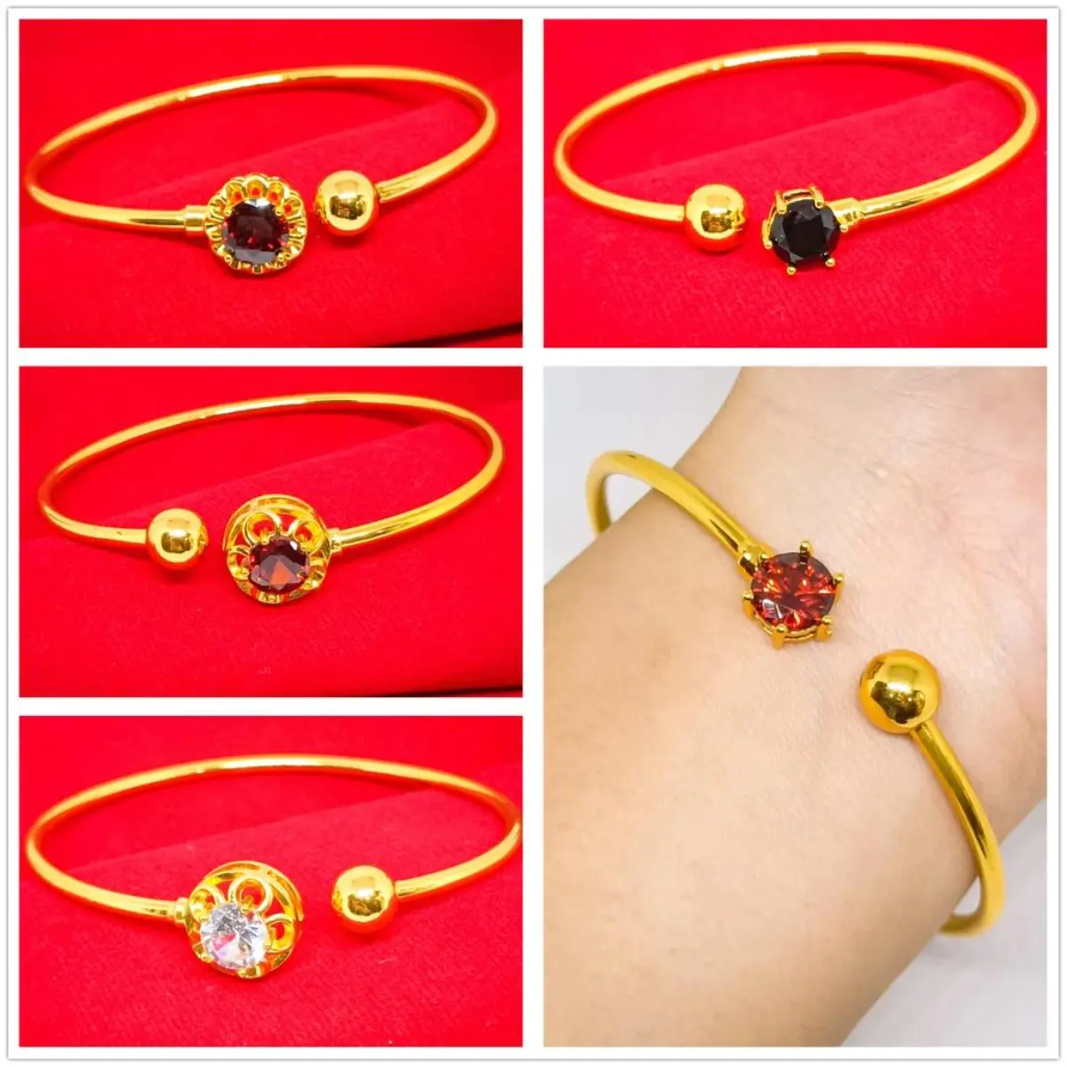 Gelang Keroncong Terbaru Lapis Emas 24k Gold Fashion Perhiasan