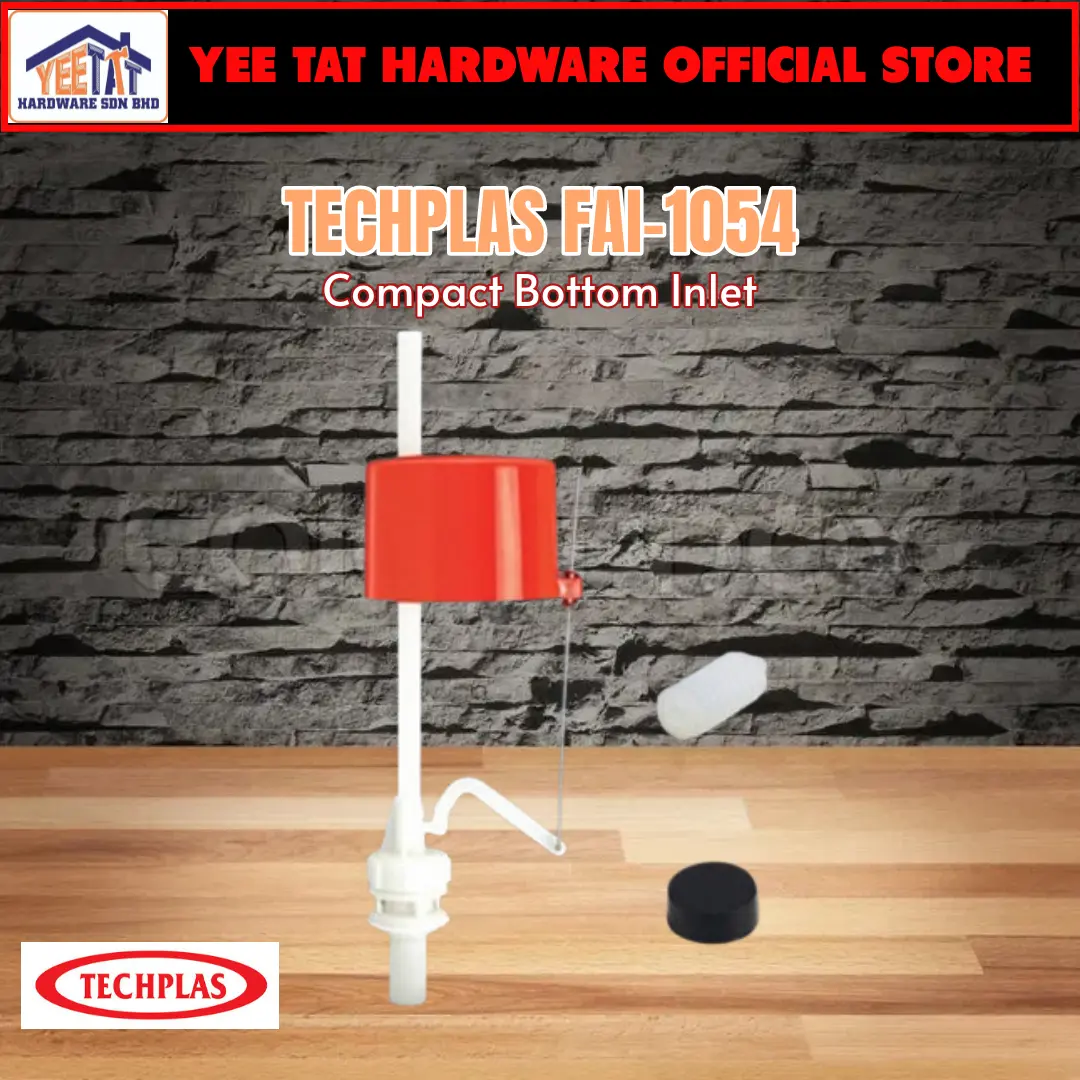 [ TECHPLAS ] FAI-1054 Compact Bottom Inlet + Stainless Steel Rod – 11″ stand