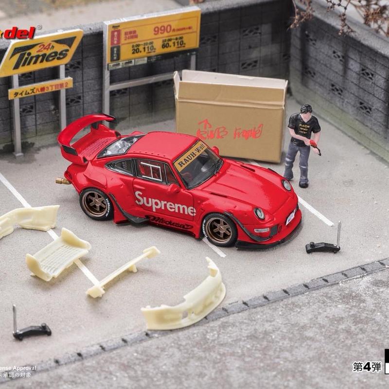 Star Model RWB993 GT Wing - Supreme Red Reguler & Cyberpunk Silver Reguler 2