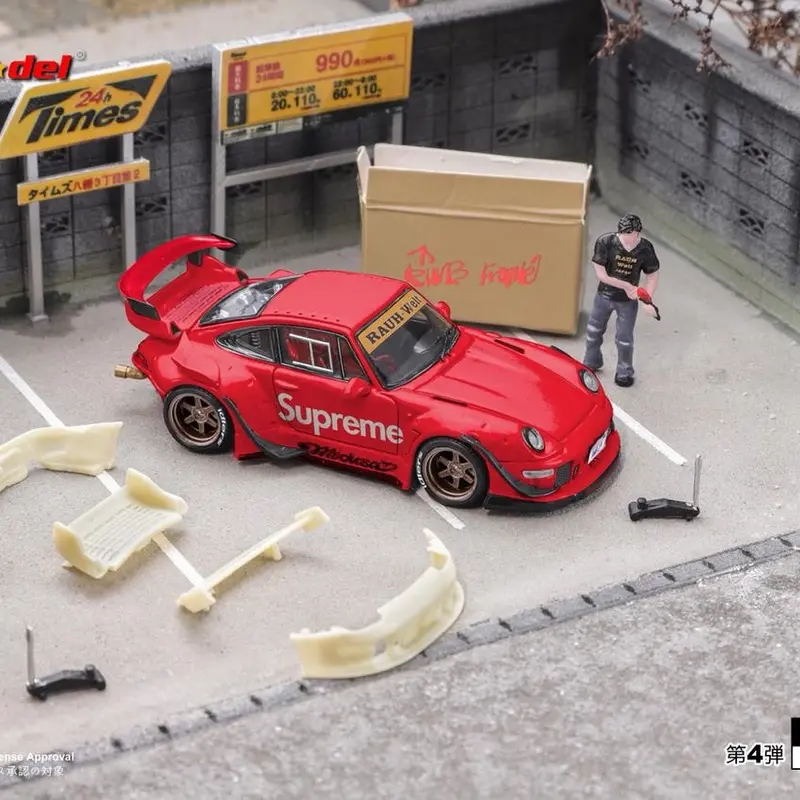 Star Model RWB993 GT Wing - Supreme Red Reguler & Cyberpunk Silver Reguler 2