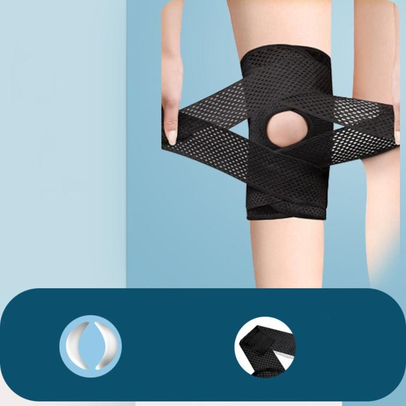 Prevent  Breathable Fitness Running Spring Supports Climbing  Sports  Knee Brace Strap Knee Pads Suitable For Basketball 6