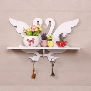 S535 Rak dinding vintage ANGSA SWAN (dengan 2buah hook gantungan)