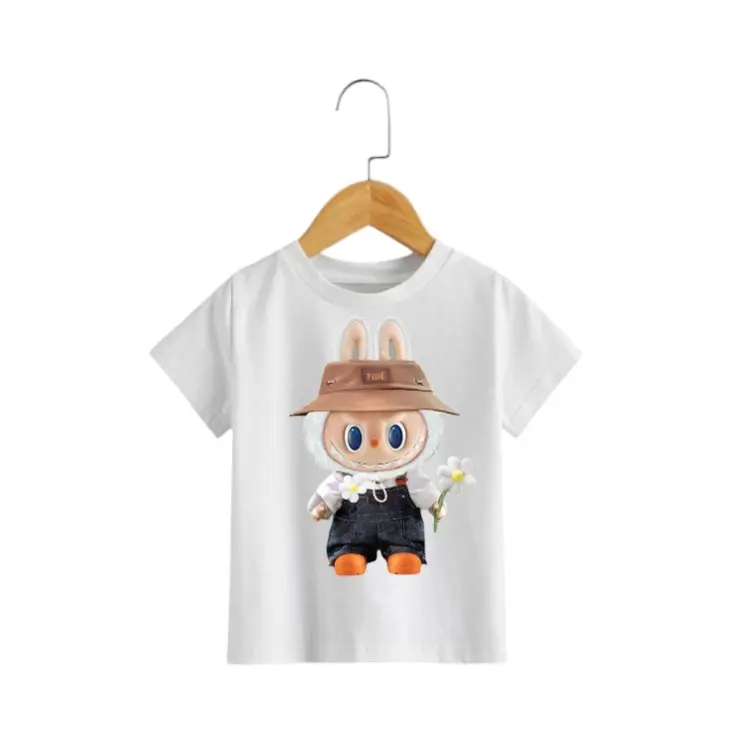 Kaos distro anak Labubu untuk anak laki-laki dah perempuan Fashion Baju 0