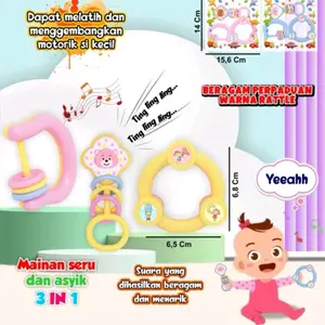 Mainan Kerincingan Bayi Set Isi 3pcs AR 50 Toys