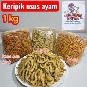 1kg - kripik usus ayam crispy enak gurih dan renyah