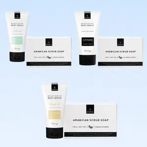 D'SAVIOR Paket Hemat Body Serum Mini 50ml & Sabun Arabican 80gr Mencerahkan Memutihkan Memperbaiki Kulit Tubuh dengan Niacinamide & Glutathione Perawatan Vitamin Kopi