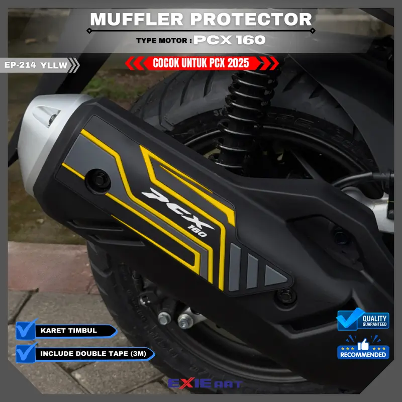 MUFFLER PROTECTOR MOTORCYCLE KNALPOTPCX 160 2025 RoadSync - AKSESORIS PCX 160 5