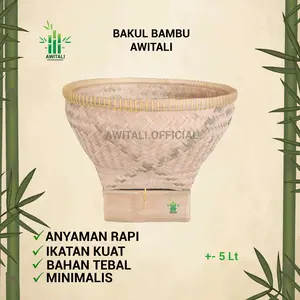 Bakul Nasi Jumbo 8 - 10 Kg Boboko Tempat Nasi Wakul Anyaman Bambu