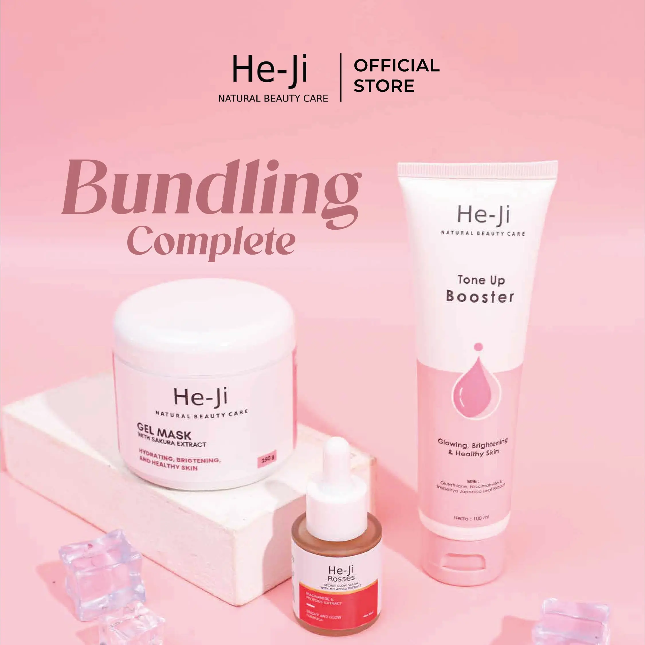 [He-Ji] BUNDLING Glowing Set - Natural Beauty Care