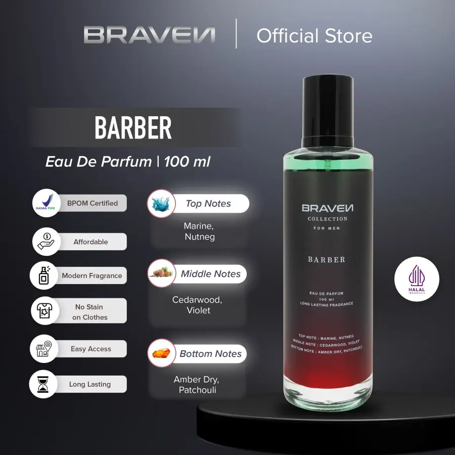 Braven Parfum Pria Collection Series 100ml Perfume