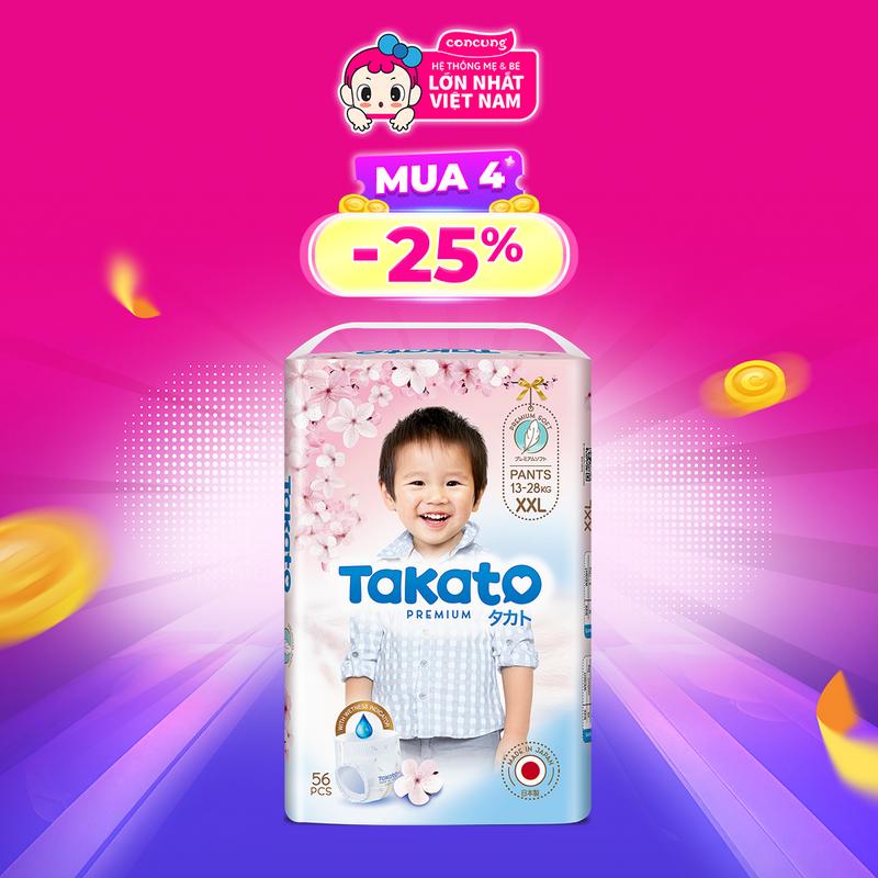 Tã quần Takato siêu mềm mại (XXL, 56 miếng)