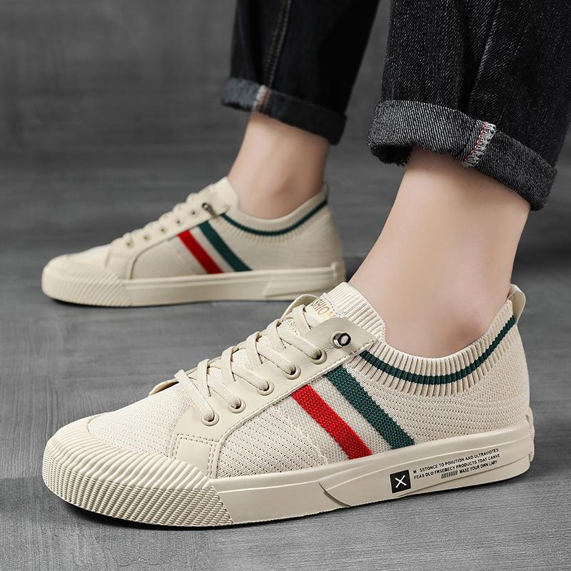 [COD] Sepatu Kanvas Gaya Baru 2025, Sepatu Kanvas Pria Kasual, Sepatu Trendi, Sepatu Slip-On Bersirkulasi untuk Pria Canvas Casual Shoes Running Sneakers 6