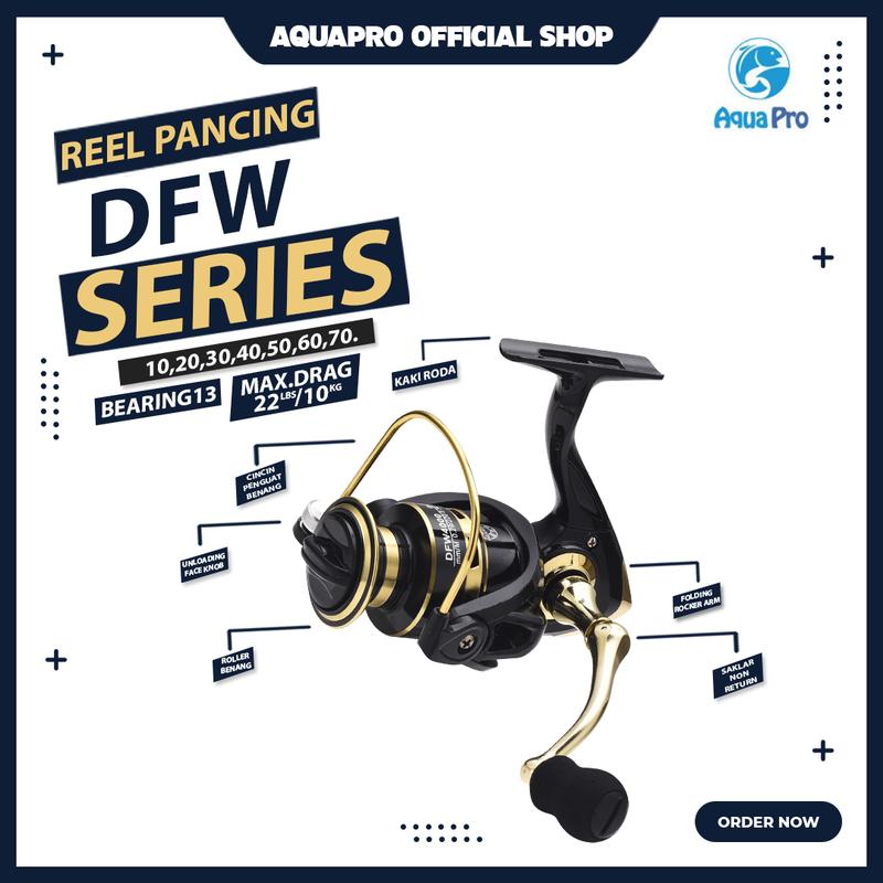 AquaPro - Reel Pancing DFW1000 - 7000 10KG Max Drag 5.2:1 Alat Gulungan Metal Reel Pancing Ikan Fishing Reel Pancing Laut 4