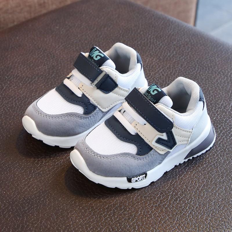 Product Introduction of 21-30 Size Kids Boys Girls Fashion Hook-Loop Casual Shoes Anti slip Soft Sneakers 56