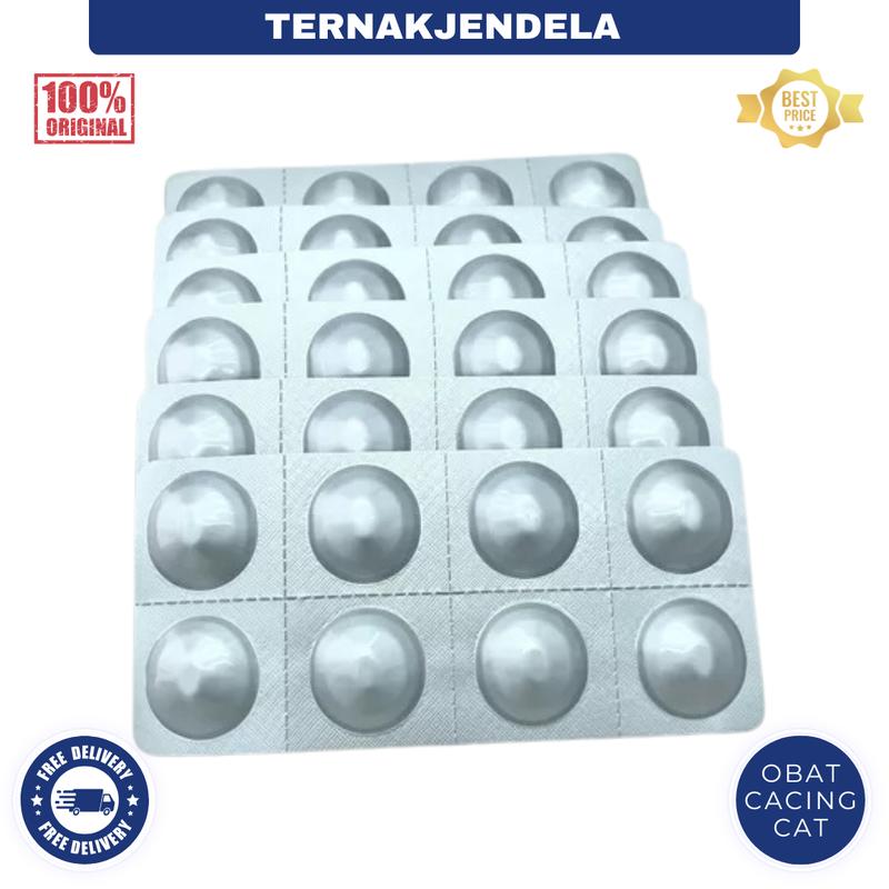 DRONTAL CAT 1 TABLET - Obat Cacing Kucing Dewas dan Anak Kitten Ampuh 2